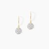 Histoire d'Or Boucles D'oreilles Pendantes Or Jaune Hepsibah Cristal