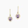 Histoire d'Or Boucles D'oreilles Pendantes Rosaline Or Jaune Amethyste Et Oxyde