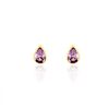 Histoire d'Or Boucles D'oreilles Puces Fassia Or Jaune Amethyste