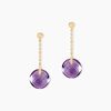 Histoire d'Or Boucles D'oreilles Pendantes Ludmille Or Jaune Amethyste
