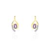 Histoire d'Or Boucles D'oreilles Sagesse Or Jaune Amethyste Oxyde