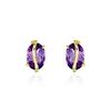 Histoire d'Or Boucles D'oreilles Puces Or Jaune Prudencia Am&eacute;thystes