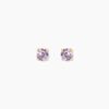 Histoire d'Or Boucles D'oreilles Puces Elea Or Jaune Amethyste Violet