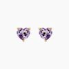 Histoire d'Or Boucles D'oreilles Puces Salona Or Jaune Amethyste