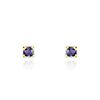 Histoire d'Or Boucles D'oreilles Puces Doreen Carre Or Jaune Oxyde De Zirconium