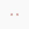 Histoire d'Or Boucles D'oreilles Puces Doreen Carre Or Jaune Oxyde De Zirconium