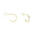 Boucles d'oreille sur Grenoble : Histoire d'Or Cr&eacute;oles Like A Virgin Or Jaune Oxyde De Zirconium