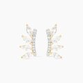 Boucles d'oreille sur Grenoble : Histoire d'Or Boucles D'oreilles Puces Sparkle Or Jaune Oxyde De Zirconium