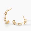 Histoire d'Or Creoles Sparkle Or Jaune Oxyde De Zirconium