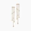 Histoire d'Or Boucles D'oreilles Pendantes Eclat D'etoile Or Jaune Oxyde