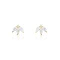 Histoire d'Or Boucles D'oreilles Puces Margret Or Jaune Oxyde De Zirconium