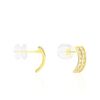 Histoire d'Or Boucles D'oreilles Jacobee Rondes Or Jaune Oxyde De Zirconium