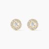 Histoire d'Or Boucles D'oreilles Puces Rosalie Or Jaune Oxyde De Zirconium