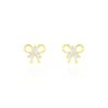 Histoire d'Or Boucles D'oreilles Puces Darina Noeud Or Jaune Oxyde De Zirconium