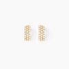 Histoire d'Or Boucles D'oreilles Jacquelene Rondes Or Jaune Oxyde De Zirconium