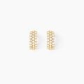 Histoire d'Or Boucles D'oreilles Jacquelene Rondes Or Jaune Oxyde De Zirconium
