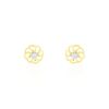 Histoire d'Or Boucles D'oreilles Puces Eleanor Fleur Or Jaune Oxyde De Zirconium