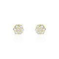 Histoire d'Or Boucles D'oreilles Puces Eleanor Fleur Or Jaune Oxyde De Zirconium