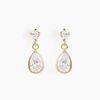 Histoire d'Or Boucles D'oreilles Pendantes Lika Or Jaune Oxyde De Zirconium