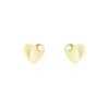 Histoire d'Or Boucles D'oreilles Puces Freddie Coeur Plein Or Jaune Oxyde De Zirconium