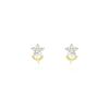 Histoire d'Or Boucles D'oreilles Puces Jabin Fleur Or Jaune Oxyde De Zirconium