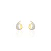 Histoire d'Or Boucles D'oreilles Puces Boucle D'or Or Jaune Oxyde De Zirconium