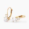 Histoire d'Or Boucles D'oreilles Pendantes Gulbeyaz Or Jaune Oxyde De Zirconium