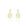 Histoire d'Or Boucles D'oreilles Pendantes Evana Or Jaune Oxyde De Zirconium