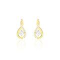 Histoire d'Or Boucles D'oreilles Pendantes Evana Or Jaune Oxyde De Zirconium