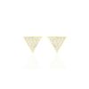 Histoire d'Or Boucles D'oreilles Puces Eloane Triangle Or Jaune Oxyde De Zirconium