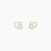 Histoire d'Or Boucles D'oreilles Puces Marineta Or Jaune Oxyde De Zirconium
