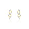 Histoire d'Or Boucles D'oreilles Or Jaune Serj Oxydes De Zirconium