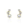 Histoire d'Or Boucles D'oreilles Puces Or Jaune Albizia Oxydes De Zirconium