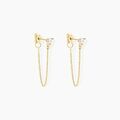 Histoire d'Or Boucles D'oreilles Pendantes Or Jaune Acierna Oxyde De Zirconium