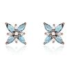 Histoire d'Or Boucles D'oreilles Puces Anabele Or Rose Topaze Oxyde