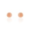 Histoire d'Or Boucles D'oreilles Puces Fidelia Boule Sablee Or Rose