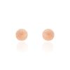 Histoire d'Or Boucles D'oreilles Puces Fidelia Boule Sablee Or Rose