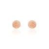 Histoire d'Or Boucles D'oreilles Puces Fidelia Boule Sablee Or Rose