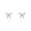 Histoire d'Or Boucles D'oreilles Puces Jemila Or Rose Oxydes De Zirconium