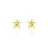Histoire d'Or Boucles D'oreilles Puces Almahae Tortue Or Jaune