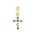 Pendentifs sur Grenoble : Histoire d'Or Pendentif Or Jaune Stanley Emeraude