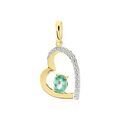 Pendentifs sur Grenoble : Histoire d'Or Pendentif Arduinna Or Jaune Emeraude