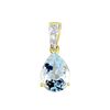 Histoire d'Or Pendentif Or Jaune Gorgel Topaze Oxydes De Zirconium