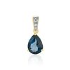Histoire d'Or Pendentif Gorgel Or Jaune Topaze Oxyde De Zirconium