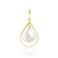 Pendentifs sur Grenoble : Histoire d'Or Pendentif Martyna Or Jaune Perle De Culture