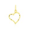 Histoire d'Or Pendentif Heather Coeur Strie Or Jaune