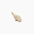 Histoire d'Or Pendentif Fatima Or Jaune Oxyde De Zirconium