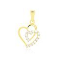 Pendentifs sur Grenoble : Histoire d'Or Pendentif Ivena Or Jaune Oxyde De Zirconium