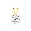 Pendentifs sur Grenoble : Histoire d'Or Pendentif Or Jaune Oxyde De Zirconium