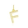 Pendentifs sur Grenoble : Histoire d'Or Pendentif Lettre F Or Jaune Oxyde